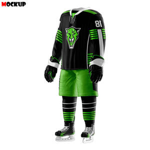 Uniforme de hockey sur glace unisexe sur mesure, maillot de hockey sur glace sublimé, vêtements de sport avec coudières pour l'entraînement et les matchs - Product Image 4