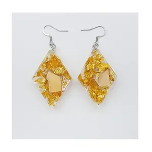 Boucles d'oreilles en résine moderne et chic pour femmes Prix de gros Bijoux de mode pour l'exportation - Product Image 1