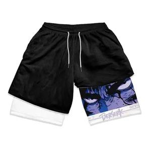 Vente en gros d'été short de sport en coton stretch Short de plage pour hommes, fitness, course à pied, basket-ball, décontracté - Product Image 5