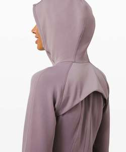 เสื้อฮู้ดผ้าฟลีซตัวยาวสำหรับผู้หญิงผ้าคอตตอนพิมพ์ลายโลโก้ได้ตามต้องการอบอุ่นในฤดูหนาวออกแบบได้3D - Product Image 1