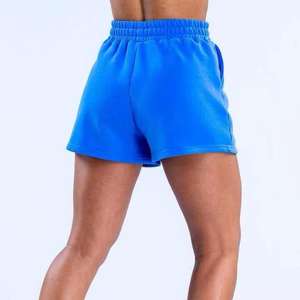 Shorts en molleton de coton de haute qualité pour hommes avec coupe de course 100% coton doux Shorts de détente streetwear d'été - Product Image 6