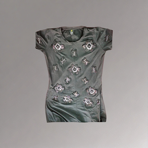 Vestido Casual sin Mangas para Mujer, Diseño Halter, Estilo de Moda Estadounidense, Hecho a Mano, Crochet, Bordado con Patrón de Estrellas Multicolores - Product Image 2