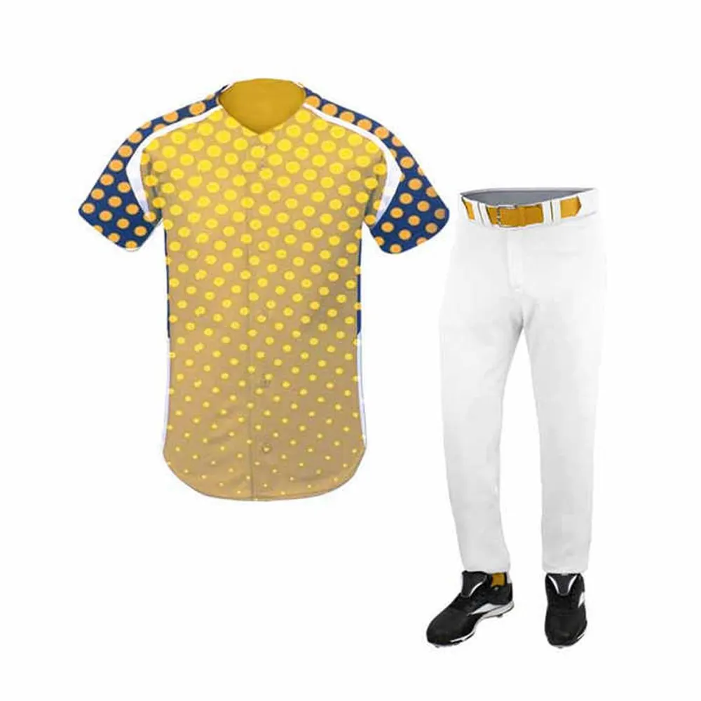 2024 mejor calidad superior último diseño en blanco liso impreso uniforme de béisbol Jersey y conjunto corto de béisbol uniforme de equipo personalizado