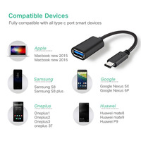 Câble USB C OTG Charge rapide 1M/2M/3M Support personnalisé Service OEM/ODM