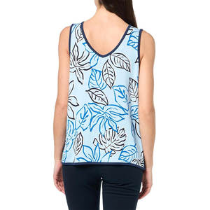 Nouveau Style en Stock femmes respirant décontracté toile Gym débardeur sans manches coton fait imprimé - Product Image 5