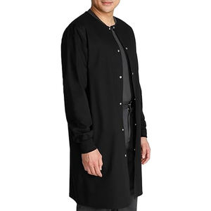 เสื้อโค้ทห้องแล็บผ้าฝ้ายระบายอากาศสีขาวแขนยาวและกระเป๋ากว้างขวางสำหรับการใช้ในห้องปฏิบัติการคลินิกโรงพยาบาล - Product Image 5