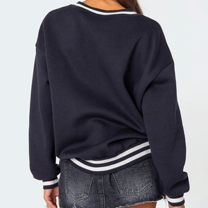Sudadera ligera para mujer con bordado de impresión de logotipo personalizado, informal, OEM, suministro directo de fábrica del fabricante - Product Image 5