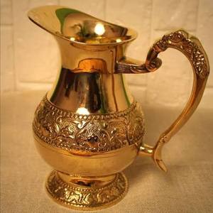 Jarra de Agua Decorativa para el Hogar, Acabado en Latón Dorado, Vajilla de Mesa, Tapa para Bebidas, para Colección de Tazas - Product Image 6