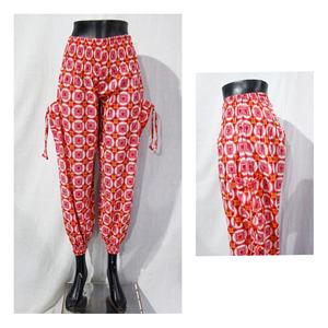 Customized European Fashion Women's Cotton Rayon <b>Pants</b> Casual Streetwear Elastic Waist Flat Design for Summer Winter Use XL Size - Product Image 4