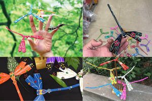 ÉXITO DE VENTAS Libélula de Bambú para Manualidades, Exhibición y Decoración Tradicional para Compradores Comerciales de Vietnam - Product Image 5