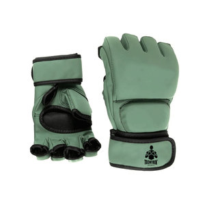 Guantes de MMA de Cuero PU Duraderos OEM, Antideslizantes, Absorbentes de Humedad, con Correa de Muñeca Ajustable para Gimnasio, Sparring, Artes Marciales, Logotipo Personalizado - Product Image 6