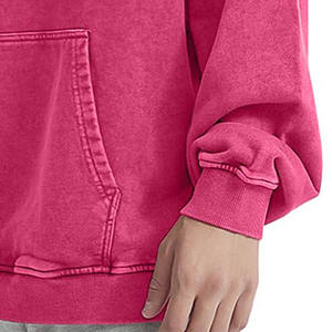 Sudaderas con logotipo personalizado para hombre, sudaderas 100% de algodón con mezcla de lana básica, sudaderas con capucha desgastadas con lavado ácido Vintage para hombre y sudaderas - Product Image 3