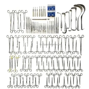 Ensemble d'instruments chirurgicaux pour laparotomie abdominale en acier inoxydable, 104 pièces, manuel - Product Image 4