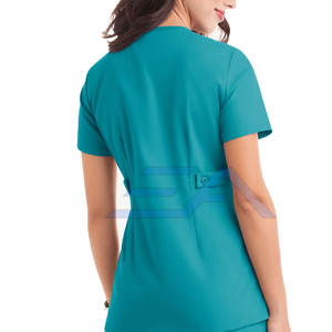 Último Diseño en Blusas Cruzadas para Mujer, Blusas Médicas Ligeras, Cómodas, de Alta Calidad y Personalizables, Más Vendidas - Product Image 4