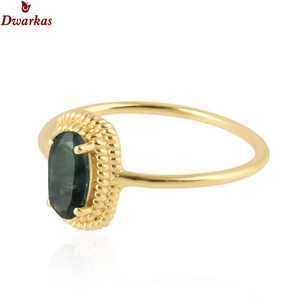 แหวนอัญมณีสีเงินสเตอร์ลิงสำหรับผู้หญิงแหวนพลอยทับทิมหลากสีทอง18K แบบกำหนดเองสำหรับ925 - Product Image 3