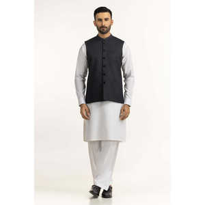 Gilet coupe-vent pour homme, coupe ajustée, style élégant, boutons, toile en polyester, vêtement d'extérieur pour une utilisation en extérieur - Modèle WC-STY25-019 - Product Image 1