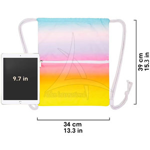 Sacs à cordon de sport personnalisés avec logo tendance et élégant, sublimés, vente en gros, haute qualité, personnalisables - Product Image 4