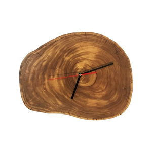 Horloge murale en bois artisanat en forme d'hexagone en gros horloge de bureau en bois unique décorative au prix le plus bas - Product Image 4