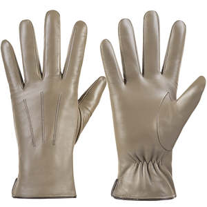 Gants en cuir respirants à la mode, coutures de haute qualité, toucher ultra doux, pour garder au chaud en hiver, décontractés pour femmes - Product Image 1