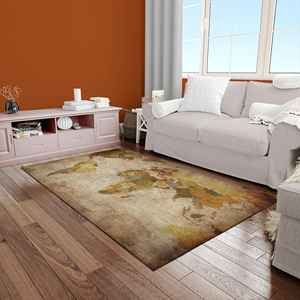 Alfombras con Mapa del Mundo, Alfombra Grande con Mapa del Mundo, Alfombras con Atlas Mundial, Alfombras con Mapas, Alfombra Delgada No Tejida - Product Image 5