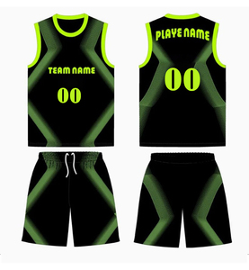 ชุดกีฬาบาสเก็ตบอลแบบซับลิเมชั่นพิมพ์ลายตามสั่ง ระบายอากาศได้ดี ไซส์ใหญ่ แห้งเร็ว ซับเหงื่อ ชุดเสื้อและกางเกงขาสั้น - Product Image 4