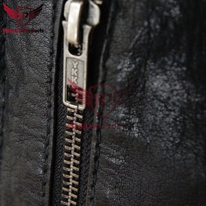 Manteau trench en cuir véritable noir pour homme, mi-long, en cuir de vachette, col convertible, épaulettes, fermeture éclair, poche poitrine, vêtement d'extérieur personnalisé, nouveauté - Product Image 3
