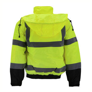 Chaqueta de bombardero para hombre, ropa de trabajo al aire libre con soporte de resorte y logotipo personalizado, seguridad Industrial, con capucha, resistente al agua, duradera y profesional - Product Image 2