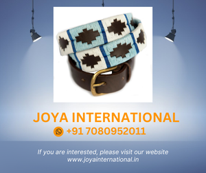 เข็มขัดโปโลทรงแคบ,เข็มขัดโปโลหนังเย็บติดทนทานสไตล์อาร์เจนติน่า Atest ลายทางสีขาว/ดำสำหรับทุกเพศ - Product Image 2