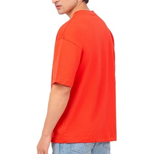 T-shirt décontracté personnalisé pour hommes, col rond, manches courtes, respirant, séchage rapide, en tissu toile, vente en gros - Product Image 5