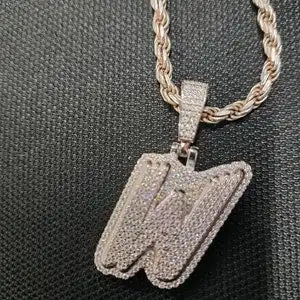 Pendentif Hip Hop à succès, luxueux, personnalisé, en argent sterling 925, diamant rond de taille brillant cultivé en laboratoire - Product Image 3