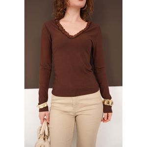 Blusa al por mayor con cuello de encaje - [object Object] - Product Image 4