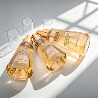 Suministro de Fábrica: Botella de Spray Transparente de PET en Forma de Cono de 120ml/150ml/200ml con Bomba de Pulverización Fina para Champú, Tónico, Aerosol y Perfume