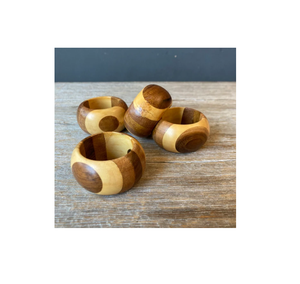 Porte-rond de serviette en bois unique pour votre décor de table Design élégant rond de serviette maison Restaurant et hôtel - Product Image 1