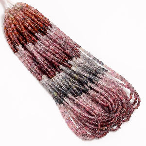 Cuentas de espinela, cuentas de piedras preciosas de espinela múltiple, cuentas lisas de forma elegante de espinela múltiple, cuentas de piedras preciosas de espinela múltiple para la fabricación de joyas - Product Image 1