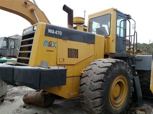 Chargeur sur pneus xiaatsu 100% d'occasion WA470-3 Original japon/vieux komatsu WA320-1 WA320-5 WA380-3 à vendre dans la cour de Shanghai - Product Image 5