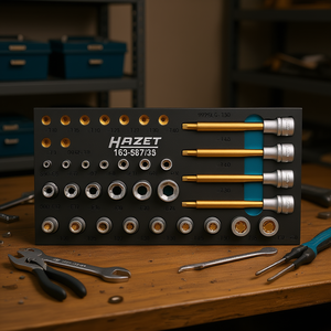 Hazet <b>TORX</b> <b>Screwdriver</b> Socket <b>Set</b> 35-Piece Vissle High-Performance Tool for Fastening for Home & Professional Use - Product Image 3