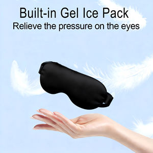 OEM Sıcak Mikrodalgada Isıtılabilir Fasulye Torbası Nemli İpek Uyku Maskesi Paketi Sıcak ve Soğuk Paketler Ağrı Kesici Ağırlıklı Soğutucu Jel Göz Maskesi - Product Image 4