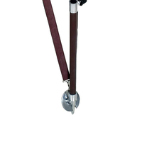 Kursi Kemah kayu gaya baru, dengan dudukan kulit kedatangan baru kursi Tripod kulit menembak pribadi
