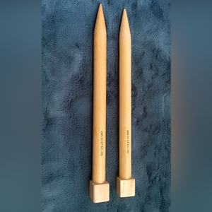 Bas prix 18 pièces ensemble d'aiguilles à tricoter en bois petit à grand 2-10mm robuste rond émoussé fil aiguilles à tricoter trousse à outils - Product Image 1