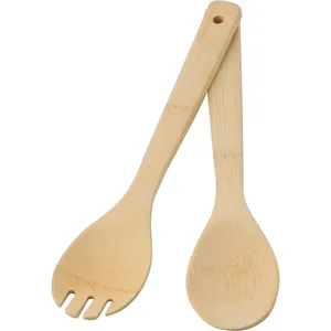 Couverts à salade écologiques en bambou Charlotte, gadgets verts pour vos salades saines - Product Image 1