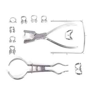 Kit de Dique de Goma de Acero Inoxidable para Instrumentos Médicos, para Procedimientos de Aislamiento Dental Precisos, Duradero, Reutilizable, de Grado Profesional - Product Image 1