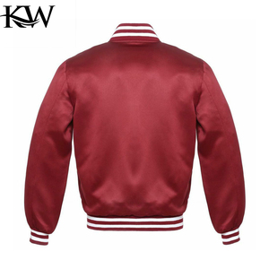 Unisex <b>varsity</b> <b>jacket</b> made with soft wool blend and faux leather sleeves for team uniform college sports and outdoor fashion - Product Image 4