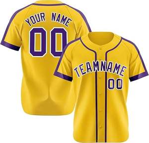 Los mejores uniformes de béisbol para hombres del fabricante, conjuntos de secado rápido antibacterianos transpirables de talla grande, todos los tamaños al por mayor - Product Image 6