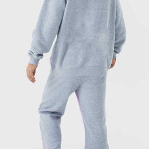 Chándal personalizado con estampado de abullonado 2025 para hombre, chándal de pierna ancha de gran tamaño de algodón Terry de alta calidad para invierno - Product Image 4