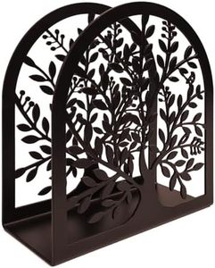 Black Classic Design Durable Hanging Stainless Steel Tissue Holder Stylish Tabletop Accessory Multi-Purpose Home Restaurant Use - Product Image 1