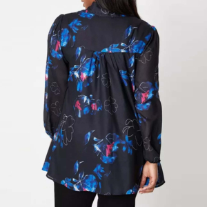Nouveau modèle 2025 – Blouse florale de haute qualité, style chinois, pour l'automne et l'hiver – Pulls en gros, grandes tailles, manches longues, tricoté - Product Image 4