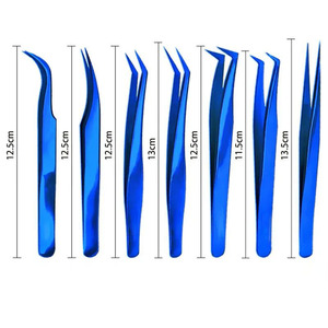 2023 Logo personnalisé impression pince à cils en acier inoxydable nouveau Design Fiber pointe Instruments Volume Extension de cils haute - Product Image 2