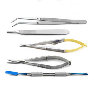 Ensemble d'instruments de micro-chirurgie Premium 5 pièces Kit de chirurgie oculaire ophtalmique de base Outils à main chirurgicaux ORL par Surgiright Instruments - Product Image 1