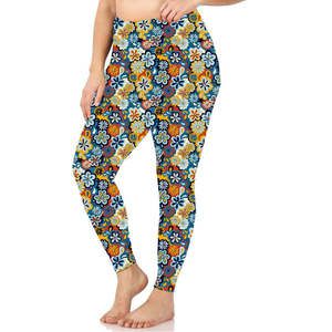 Leggings de Yoga Sublimados con Logotipo Personalizado, Impresión Digital, Dropshipping, para Mujer - Product Image 1