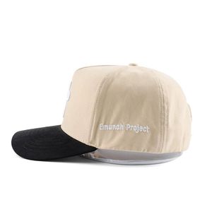 Casquette de baseball personnalisée bicolore 3 panneaux Casquette de sport de créateur de haute qualité avec logo brodé pour hommes femmes Tissu imperméable - Product Image 3